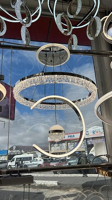 İşıqlandırma: Led Çılçıraq, 4 və daha çox lampa, Şüşə — 10