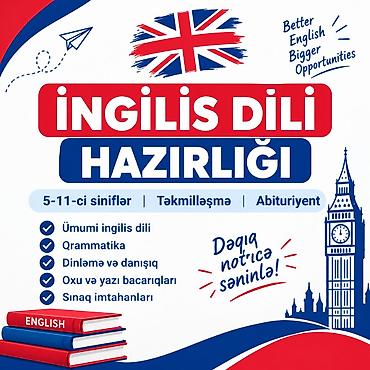 rm az dili: Xarici dil kursu, İngilis dili, Uşaqlar üçün, Abituriyentlər üçün — 1