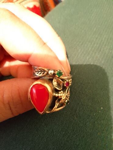 Серебряные кольца: 925 серебро с натуральными камнями, эксклюзив черные серьги топаз — 2