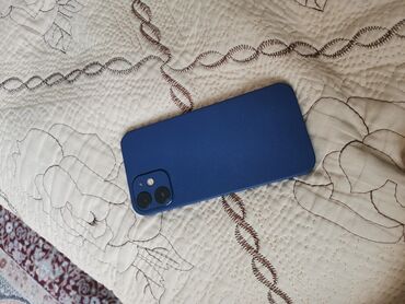 Apple iPhone: IPhone 12 mini, Колдонулган, 128 ГБ, Көк, Заряддоочу түзүлүш, Коргоочу айнек, Каптама, 79 %