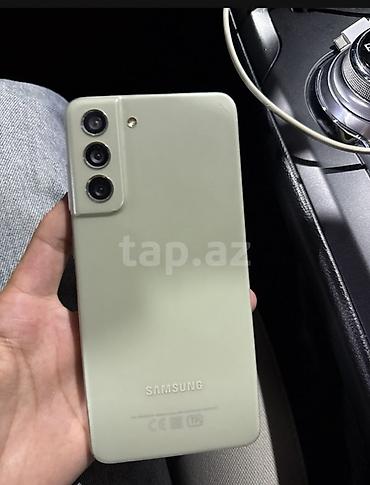 s21 samsung: Samsung Galaxy S21 FE, rəng - Yaşıl, Simsiz şarj — 1