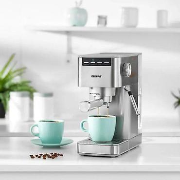 kofe masini: Geepas GCM1415SS 20 bar 1.5 L – Espresso və kapuçino qəhvə maşını 🟢 — 2