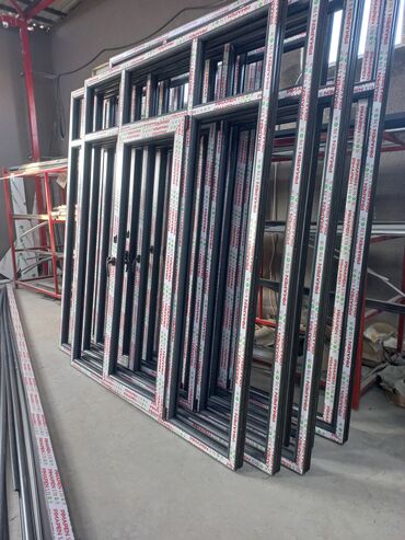 Plastik pəncərələr: Plastik Alüminium Şüşe Qapı Pəncərə. Kəyfiyətli. SƏRFƏLİ — 3