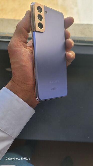 запчасти на телефон флай изи 3: Samsung Galaxy S21 Plus 5G, цвет - Фиолетовый, Беспроводная зарядка