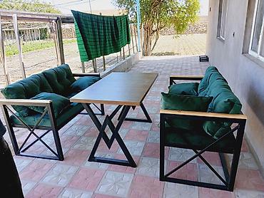 ucuz mebeler: Yeni, Kvadrat masa, Açılmayan, Skameykalar ilə, Azərbaycan — 3