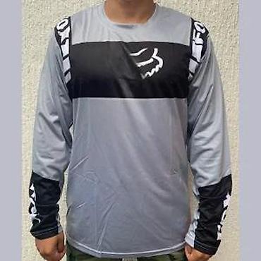 Sportska odeća: FOX dres sa dugim rukavima – sivi/ crni - Sportski dres za vožnju — 8