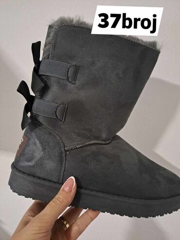 mona style obuca: Ugg čizme, bоја - Siva, 37