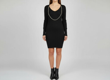 dodatki do czarnej sukienki zdjęcia: Women`s dress, size M