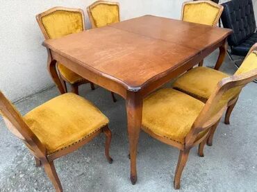Stilske garniture: Stilski trpezarijski sto sa 6 stolica 🍽️✨ Sto sa 6 stolica u — 8