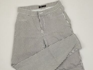 t shirty w paski damskie: Material trousers, SinSay, S (EU 36), condition - Good