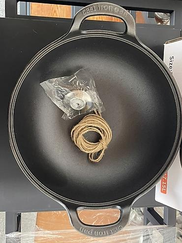 Кухонные принадлежности: Чугунная кастрюля HauseFamily (Cast Iron Pot) Литражы 15л,12л,7л,6.5л — 5