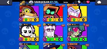 Digər kolleksiyalar: Brawl Stars hesabı – yüksək inkişaf etmiş kolleksiya - Ümumi — 7