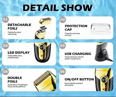 Trimmerlər və saç qırxan maşınlar: Saç qırxan maşın, Vgr, Yeni, Pulsuz çatdırılma, Ödənişli çatdırılma, Rayonlara çatdırılma — 10