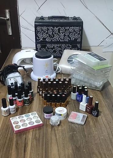 Manikür üçün tam professional set Komplektə daxildir: - LED lampa