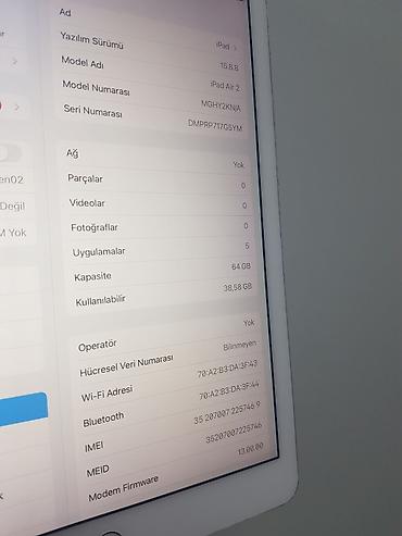 ipad 7 nesil: İşlənmiş Apple iPad Air 2, 9,7", 64 GB — 2