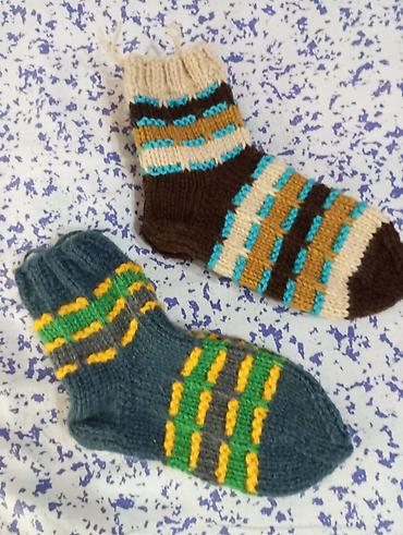 Носки и белье: Вязаные носки ручной вязки: женские, мужские, подростковые, детские — 2