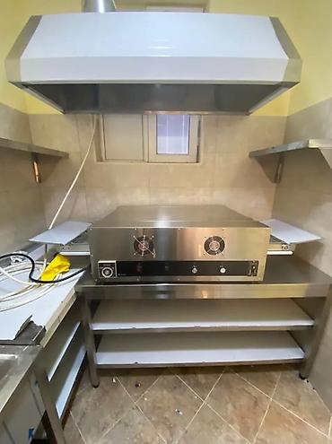 soba silver: Sənaye tipli konveyerli pizza sobası - Qoşulma: 380 V - İstehsal — 3