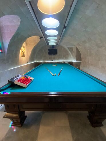 Bilyard masaları: Bilardo stol dəsti – tam komplekt - Peşəkar ölçülü bilardo stolu — 10