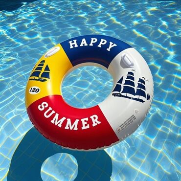 футбольные мячи купить в бишкеке: Надувной круг Happy Summer, 120 см [ Акция 30% ] - низкие цены в