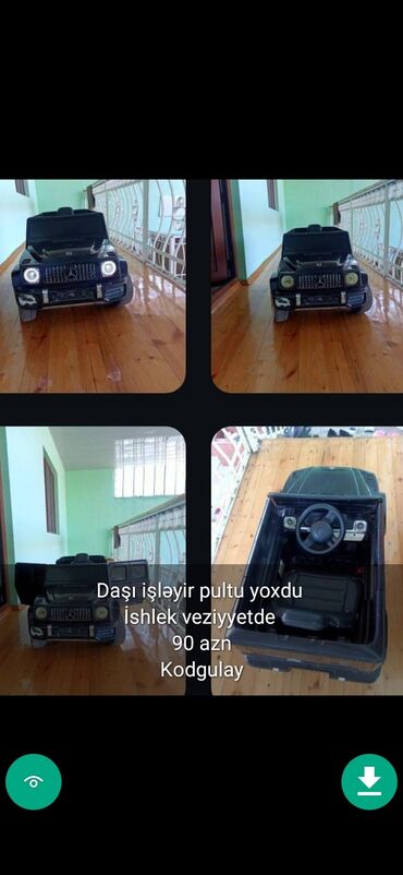 Uşaq üçün elektrik maşınları: Usaq masinlari şekillerde qiymətler məlumatlar qeyd olunub unvan Gence — 5