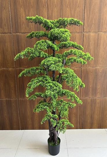 mürəbbə gülü: Dekorativ süni bonsai ağacı - Realistik görünüşlü, çoxqatlı taclı — 2