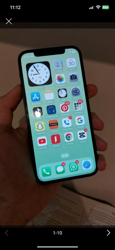 Apple iPhone: IPhone 12, 64 GB, Midnight, Face ID, Simsiz şarj