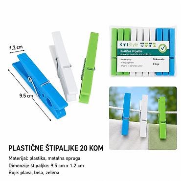 KMT Plastična stiskača za odeću (tri boje) 2407199 Plastične