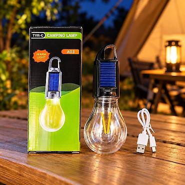 paneli: Lampa fənər – Günəş panelli Günəş Enerjili Kamp Lampası – A01 Modeli — 1