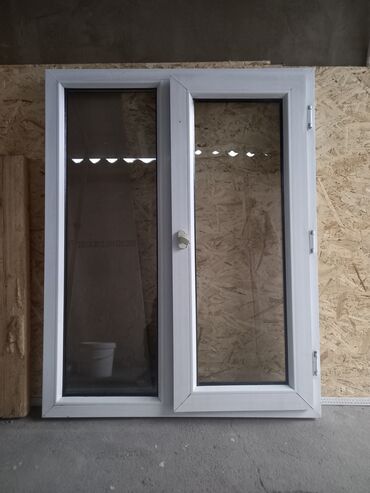 Окна: Пластиковое окно, цвет - Белый, Б/у, 120 *94, Самовывоз