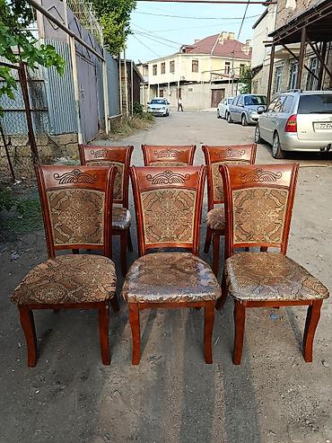 carpayı dəsti: Qonaq otağı üçün, Yeni, Açılan, Dördbucaq masa, 6 stul — 2