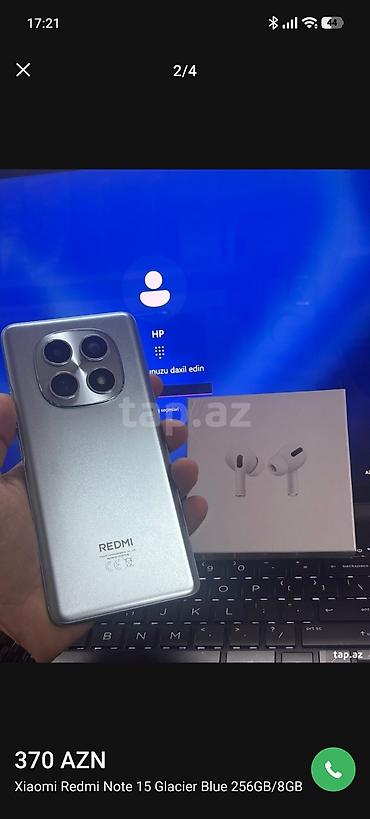 rədmi 15: Redmi Note, 256 GB, rəng - Mavi, Barmaq izi — 4