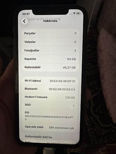 ikinci el telefon iphone x: IPhone X, 64 GB, Qara, Face ID — 2