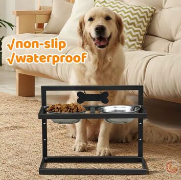 поилки для цыплят: Кормушка для собаки с регулируемой высотой. Миски в комплекте!