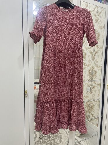 qırmızı don: Повседневное платье, Макси, Mango, S (EU 36)