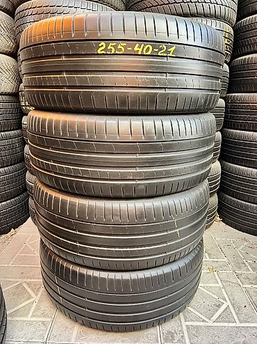 Шины 255 / 40 / R 21, Лето, Б/у, Комплект, Италия, Pirelli