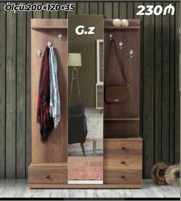 Asılqanlar: Yeni, 2 qapılı Düz dolab, Dəhliz dolabı