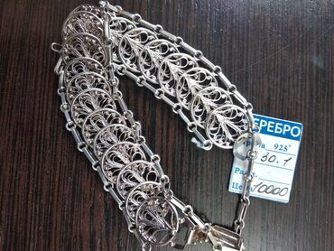 ремень для часы: Браслет из серебра 925 пробы вес.30.1 гр цена 7500 сом