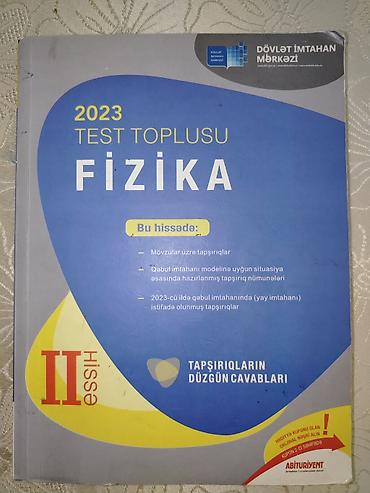 Məhsul: “2023 Test Toplusu – Fizika”, II hissə Xüsusiyyətlər: - lalafo.az -da — 1 Məhsul: “2023 Test Toplusu – Fizika”, II hissə Xüsusiyyətlər: - — 1