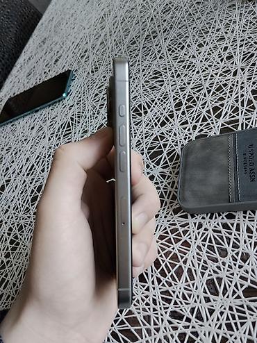 Apple iPhone: IPhone 15 Pro, 512 GB, Natural Titanium, Simsiz şarj, Face ID, Sənədlərlə — 12