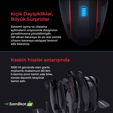 Monotəkərlər: Elektrik təktəkər Inmotion V8F EUC моноколесо 💥Samokat.Az-dan💥 — 2