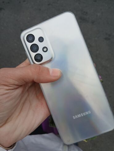 Samsung: Samsung Galaxy A23 5G, Б/у, 8 GB, цвет - Серебристый, 2 SIM