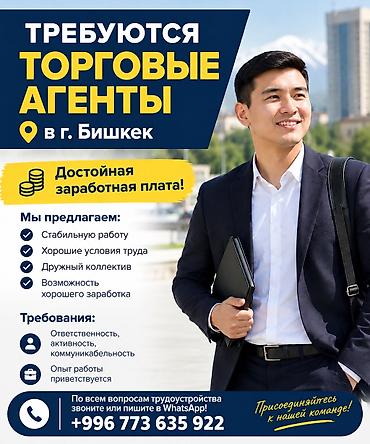 Торговые агенты: Требуется Торговый агент, График: Шестидневка, 1-2 года опыта, % от продаж, Полный рабочий день — 1