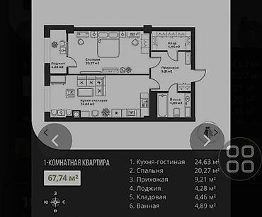 карл маркс капитал: 2 комнаты, 67 м², ул. Карла Маркса Элитка, 4 этаж, ПСО (под самоотделку) — 2