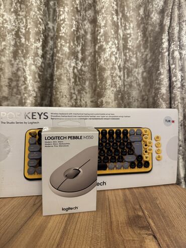 mexaniki klaviatura: Logitech “Pop Keys” + Logitech Pebble M350 Klaviatura demek olarki