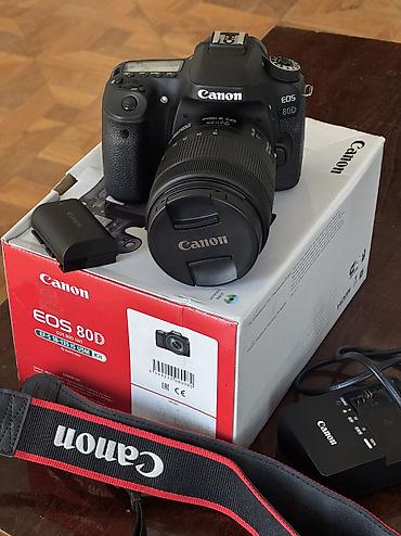 printer adapter: Canon EOS 80D + 18-135mm USM Lens | Tam Kit, Əla Vəziyyətdə! 📸 foto — 10
