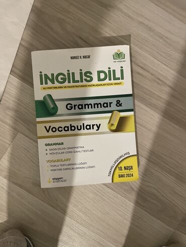педагог по математике в баку: İngilis dili – Grammar & Vocabulary kitabı - Müəllif: Nərgiz R