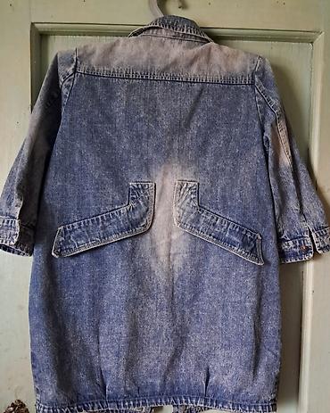 джинсова: Джинсовая куртка, Свободная модель, Осень-весна, 3XL — 2