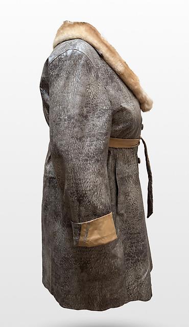 tech flecce: Дубленка, Классическая модель, По колено, L, XL, 2XL — 3
