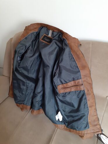 Kožne jakne: Kožna jakna Prava koža, XL (EU 54), Lc Waikiki, bоја - Braon — 9
