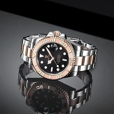 Ručni satovi: PAGANI DESIGN PD-1651-Silver/RG-Rolex YACHT MASTER-Automatik Potpuno — 7